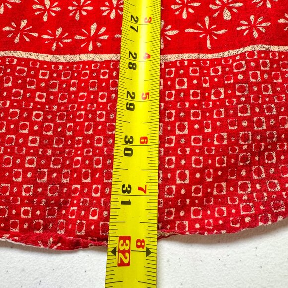 Hurley Shirt Mens XXL Red Floral Tropical Hawaiian Camp Casual Outdoor Preppy - Picture 11 of 12
